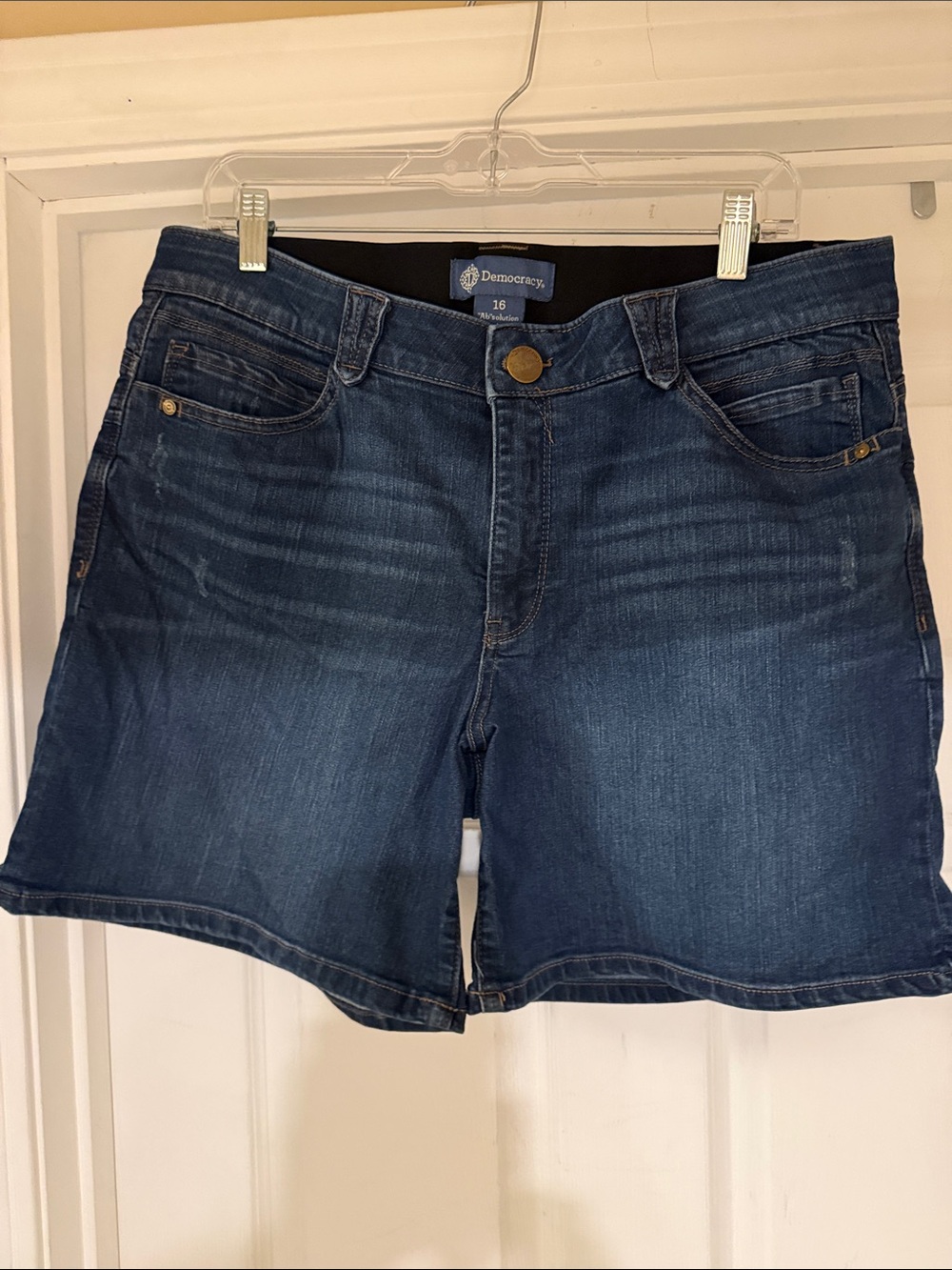 Democracy Dark Blue Denim Shorts - Classic Wash